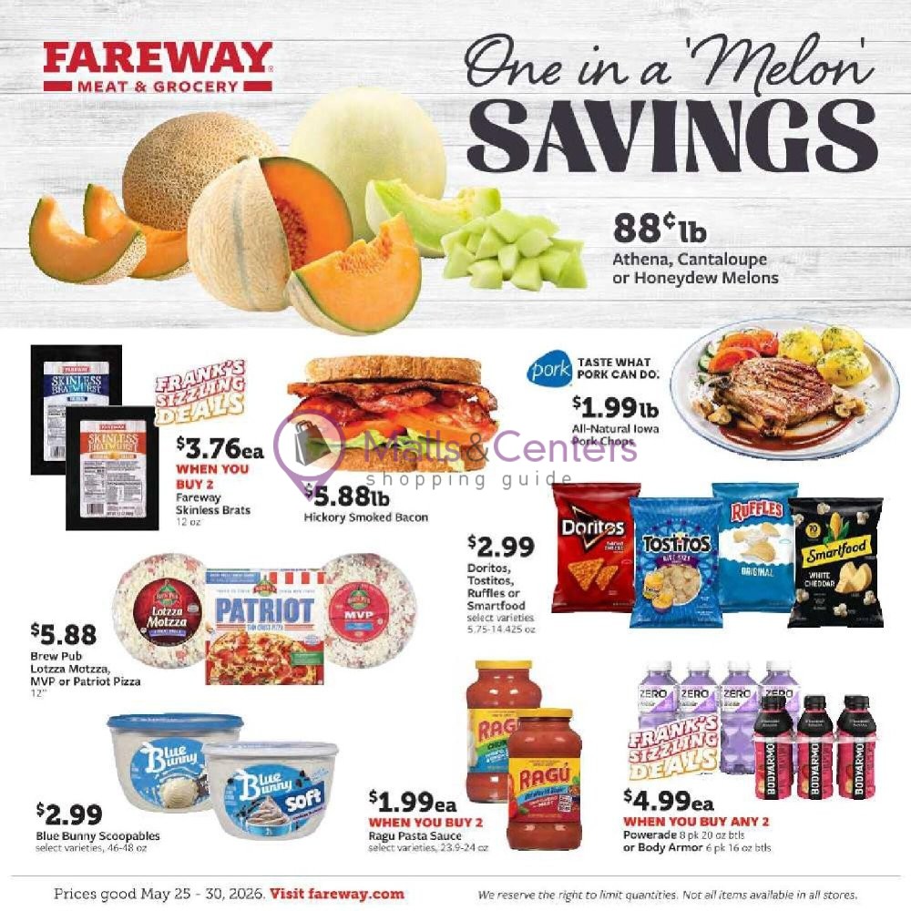 Weekly ad for Fareway valid: 05/25/2026 - 05/30/2026, page 1