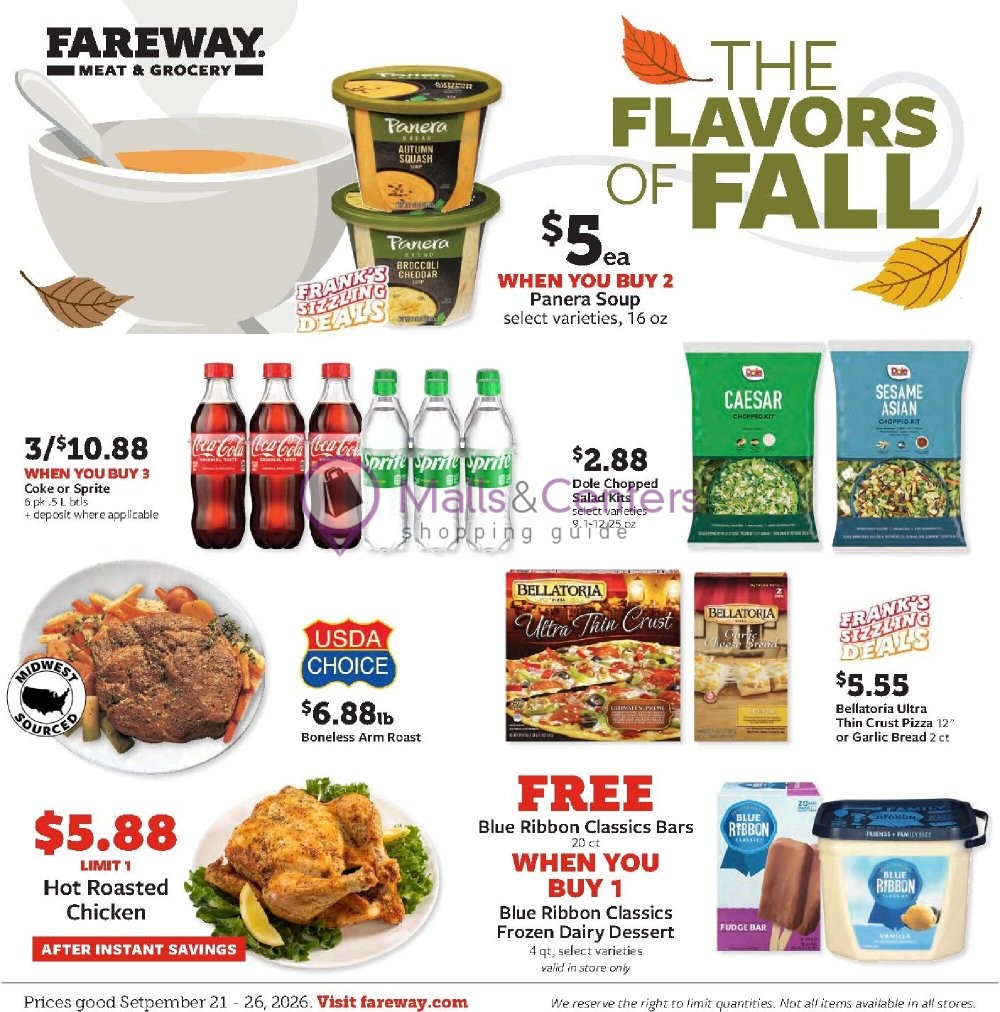 Weekly ad for Fareway valid: 09/21/2026 - 09/26/2026, page 1