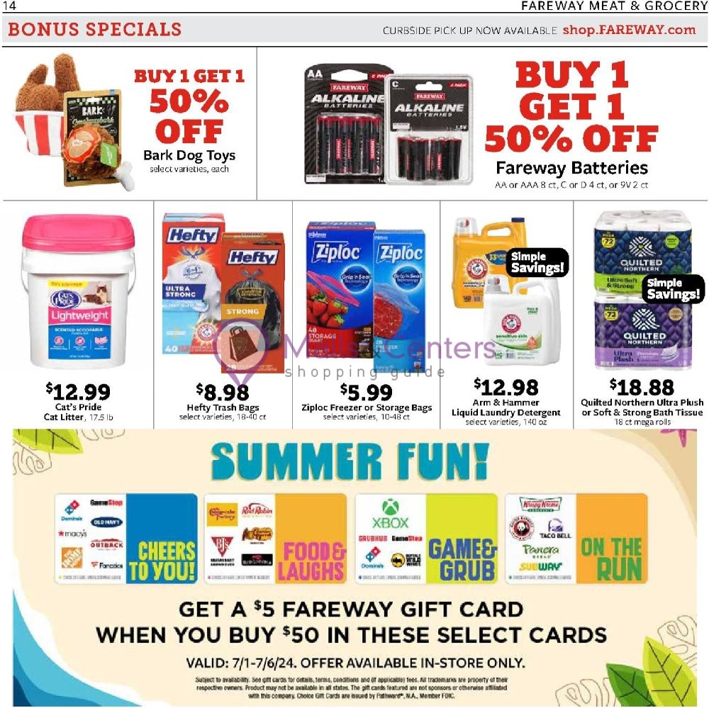 Weekly ad for Fareway valid: 07/01/2024 - 07/06/2024, page 14 Weekly ad for Fareway valid: 07/01/2024 - 07/06/2024, page 14