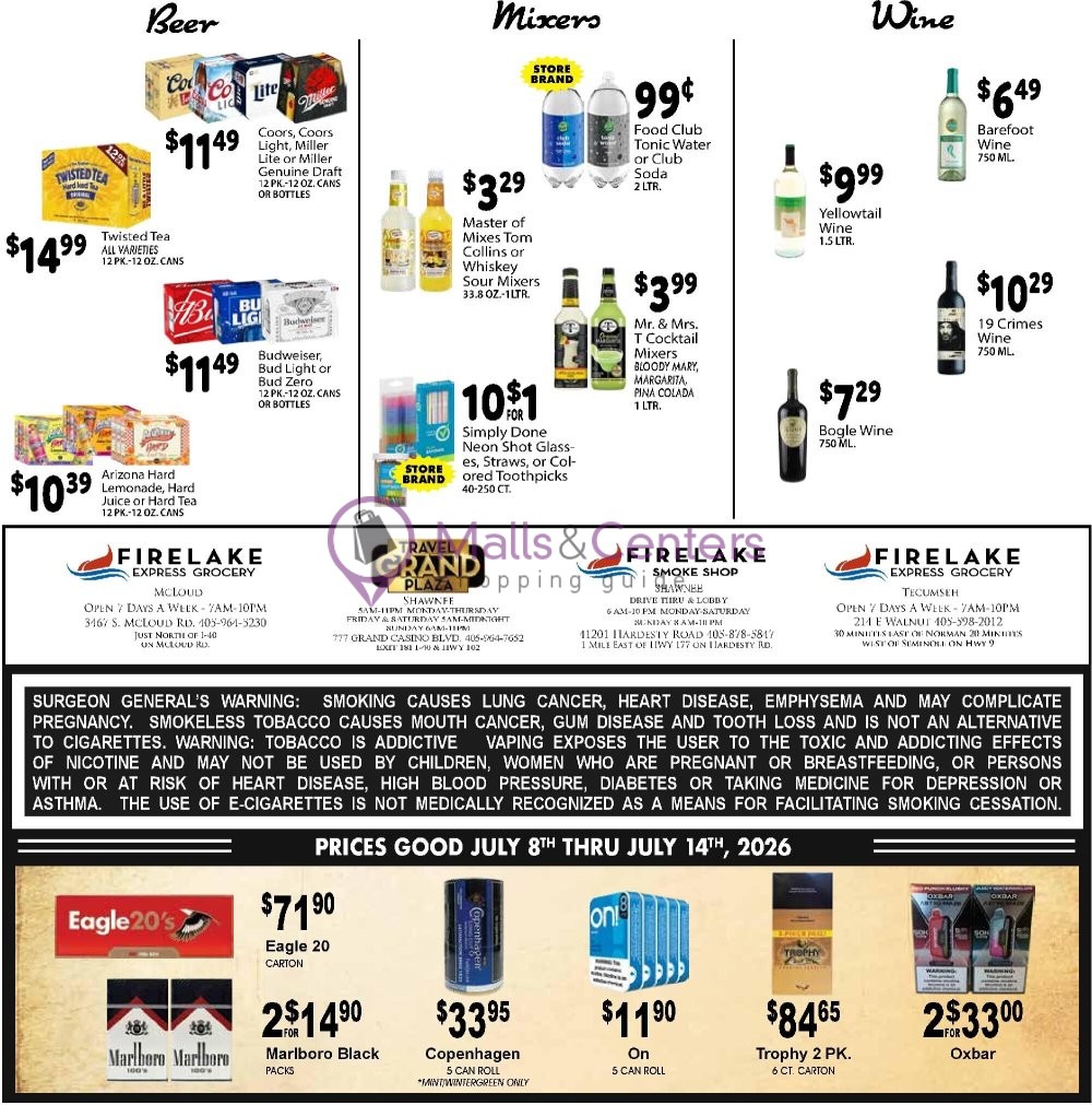 Weekly ad for FireLake Discount Foods valid: 07/08/2026 - 07/14/2026, page 4