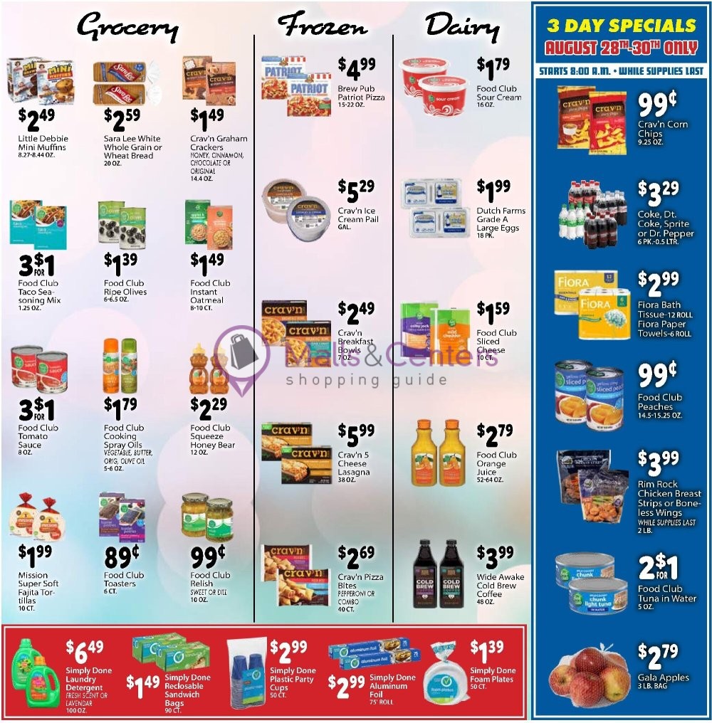 Weekly ad for FireLake Discount Foods valid: 08/26/2026 - 09/01/2026, page 3