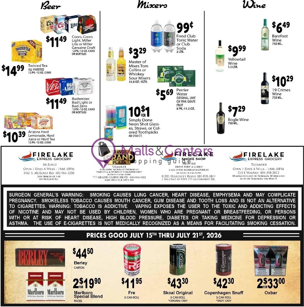 Weekly ad for FireLake Discount Foods valid: 07/15/2026 - 07/21/2026, page 7