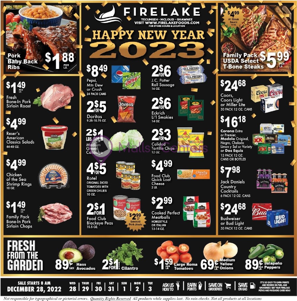 FireLake Discount Foods Weekly ad valid from 12/28/2022 to 01/03/2023