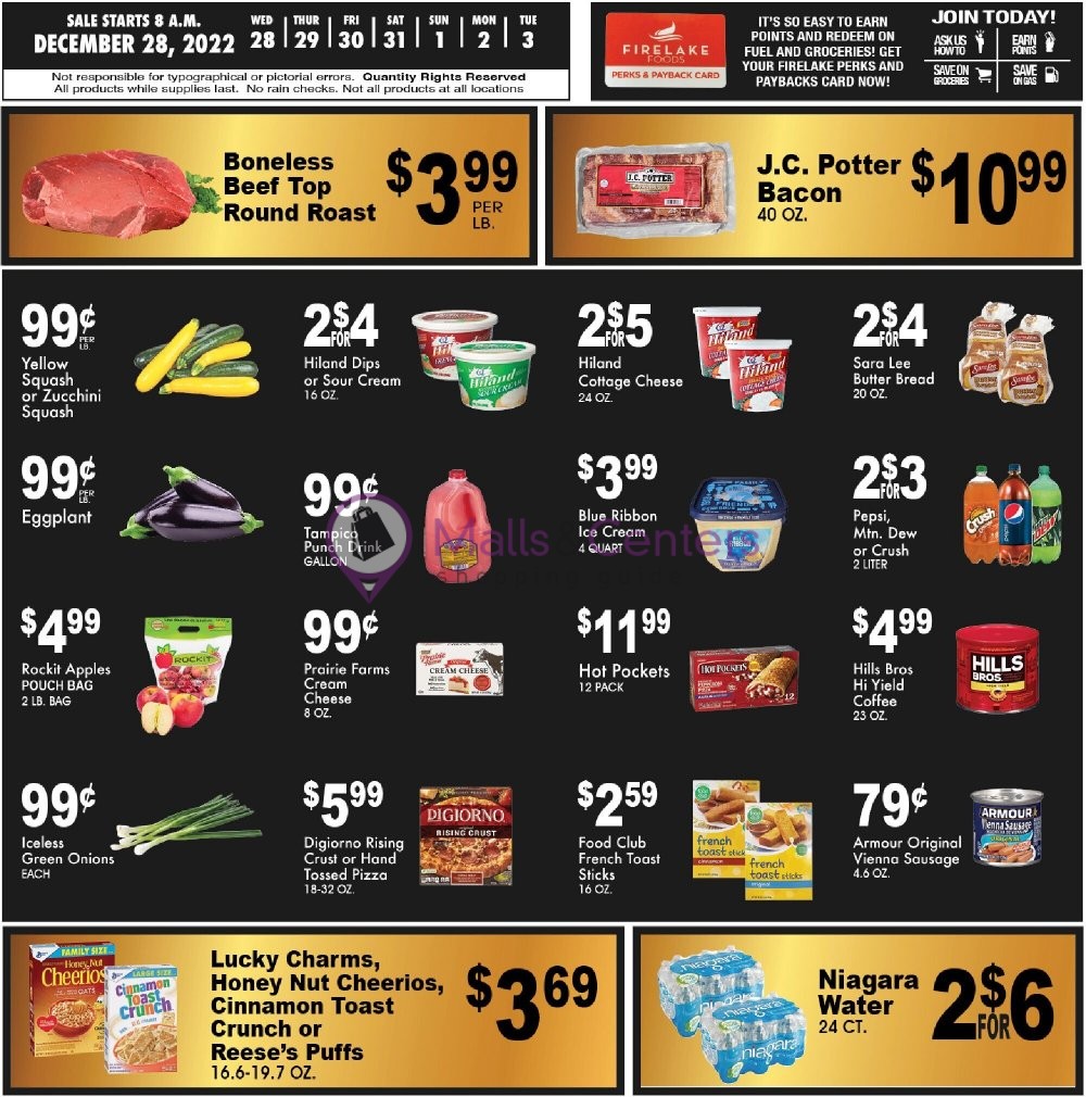 FireLake Discount Foods Weekly ad valid from 12/28/2022 to 01/03/2023