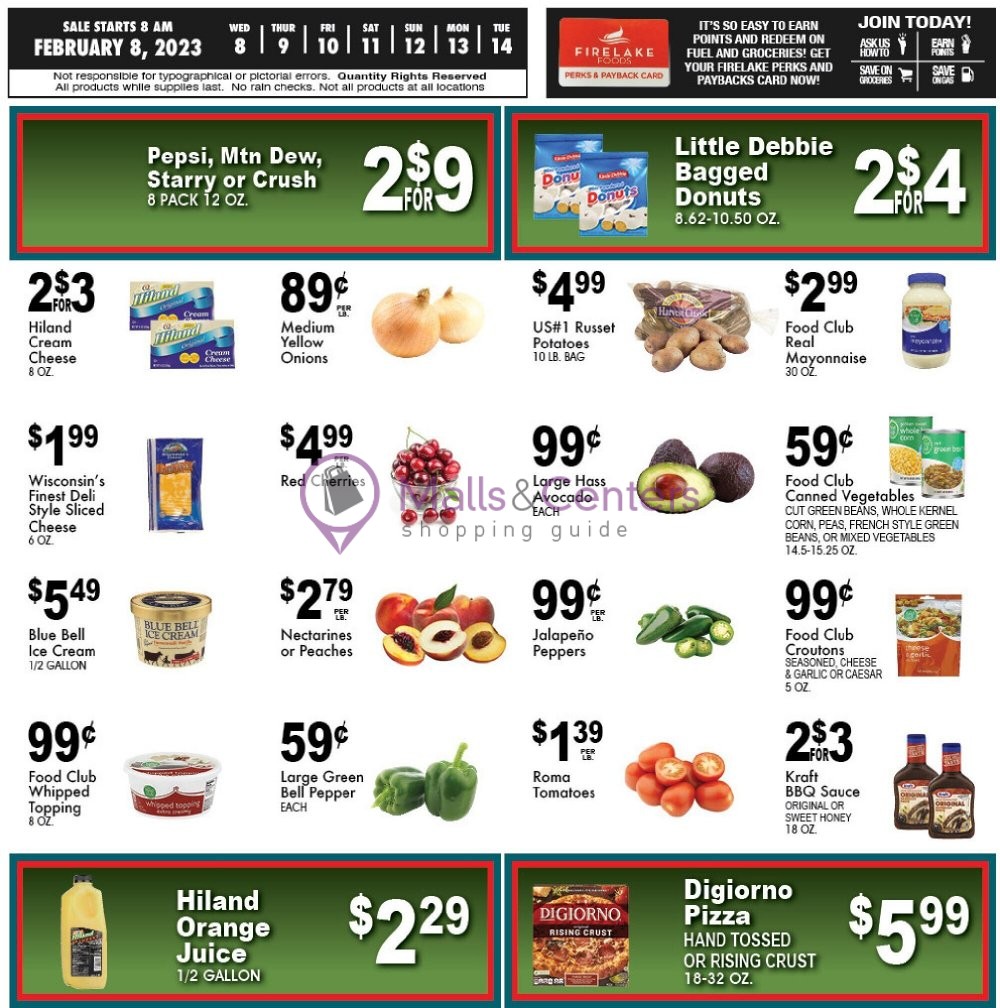 FireLake Discount Foods Weekly ad valid from 02/08/2023 to 02/14/2023