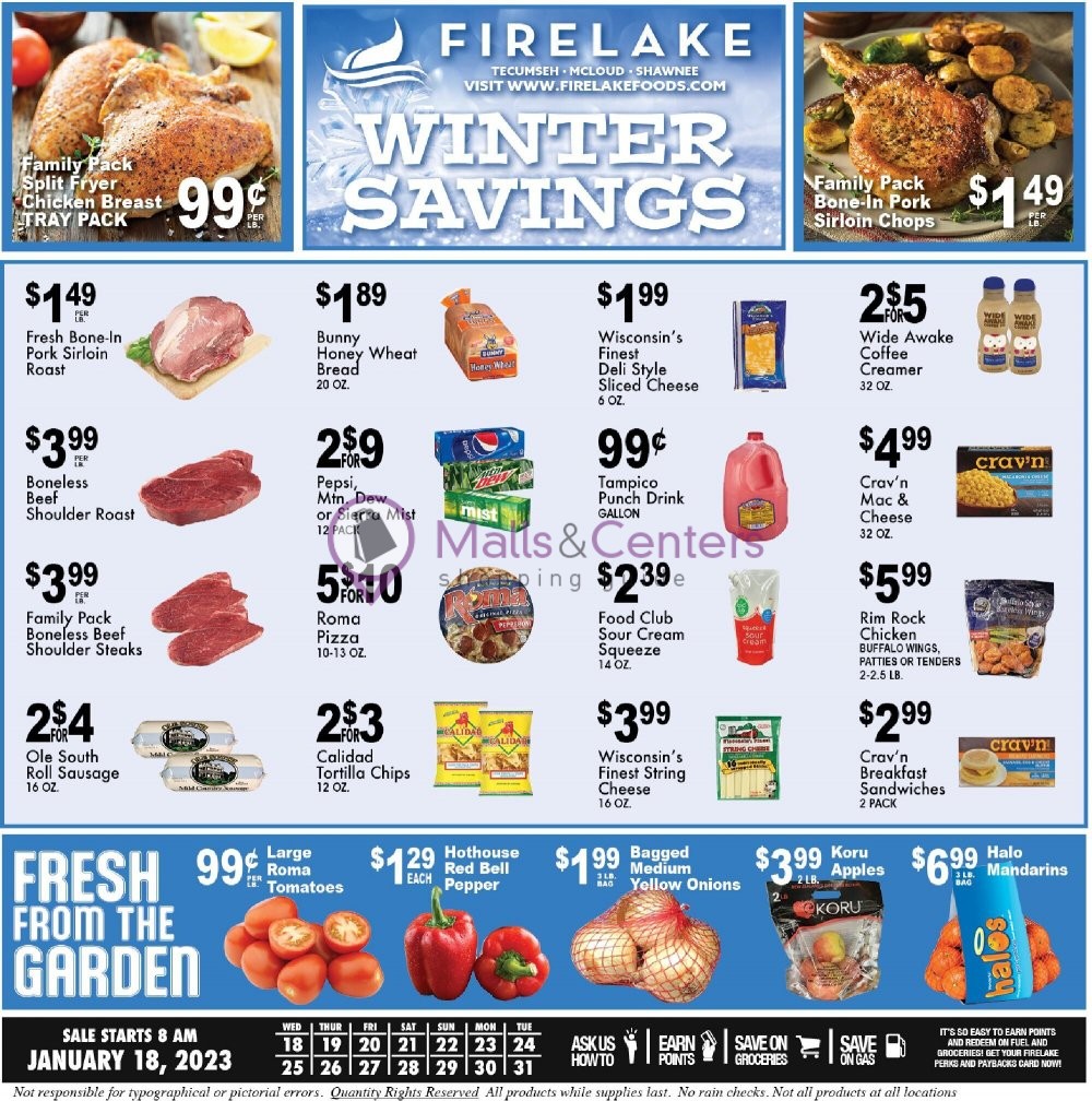 FireLake Discount Foods Weekly ad valid from 01/18/2023 to 01/31/2023