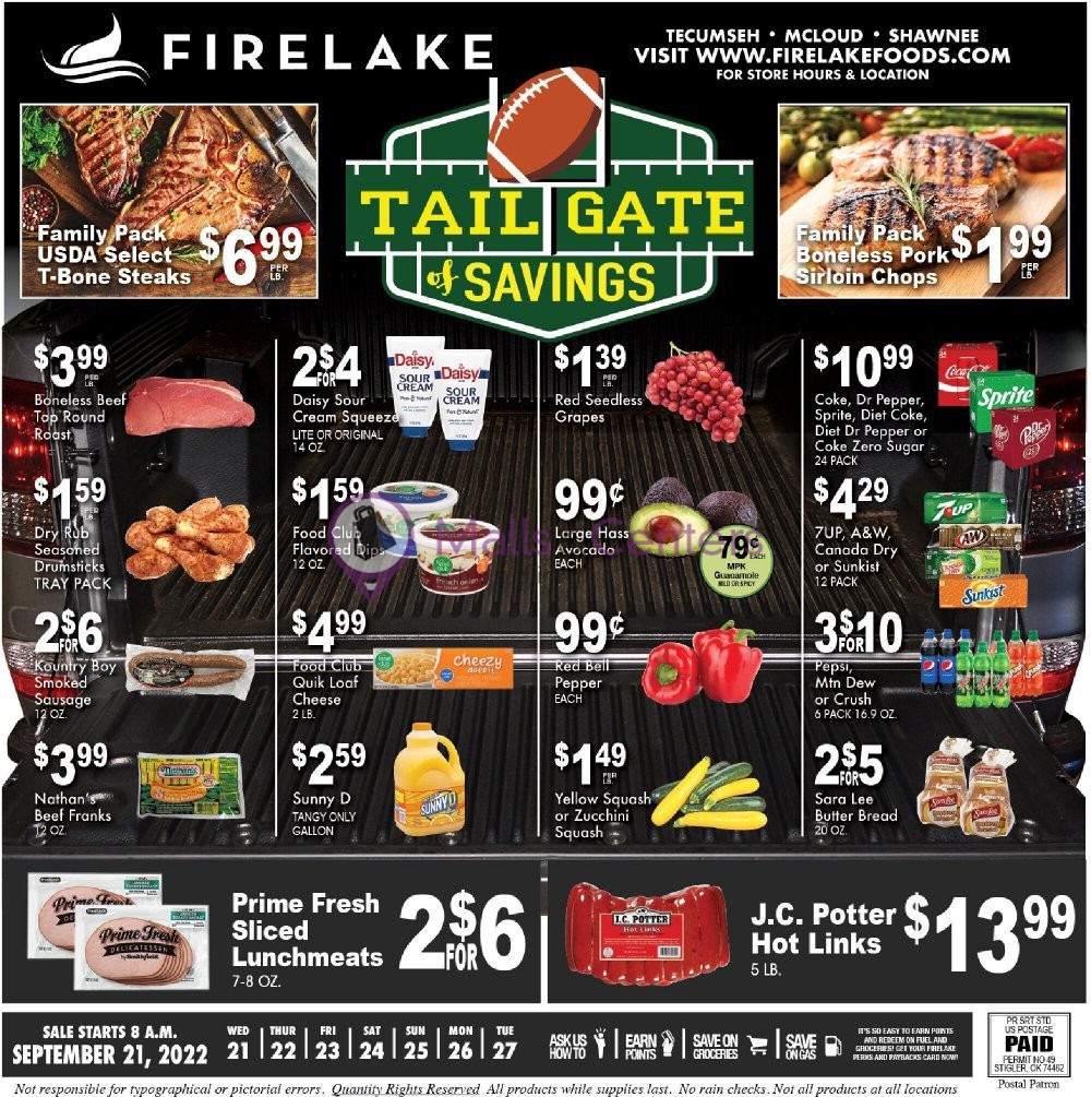 FireLake Discount Foods Weekly ad valid from 09/21/2022 to 09/27/2022
