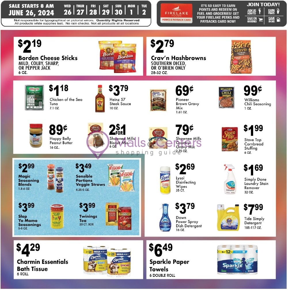 Weekly ad for FireLake Discount Foods valid: 06/26/2024 - 07/02/2024, page 3