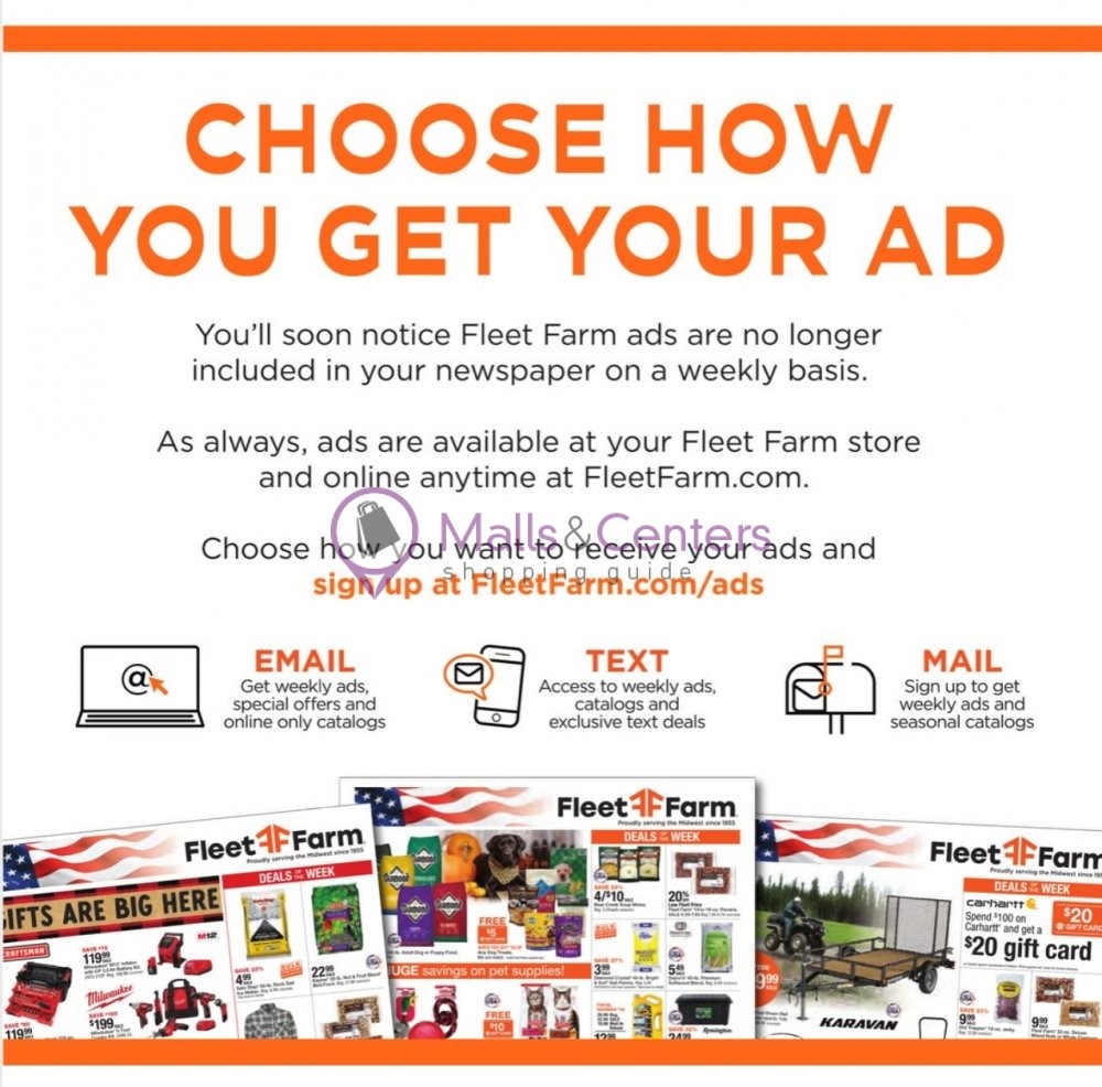Fleet Farm Weekly Ad sales & flyers specials MallsCenters