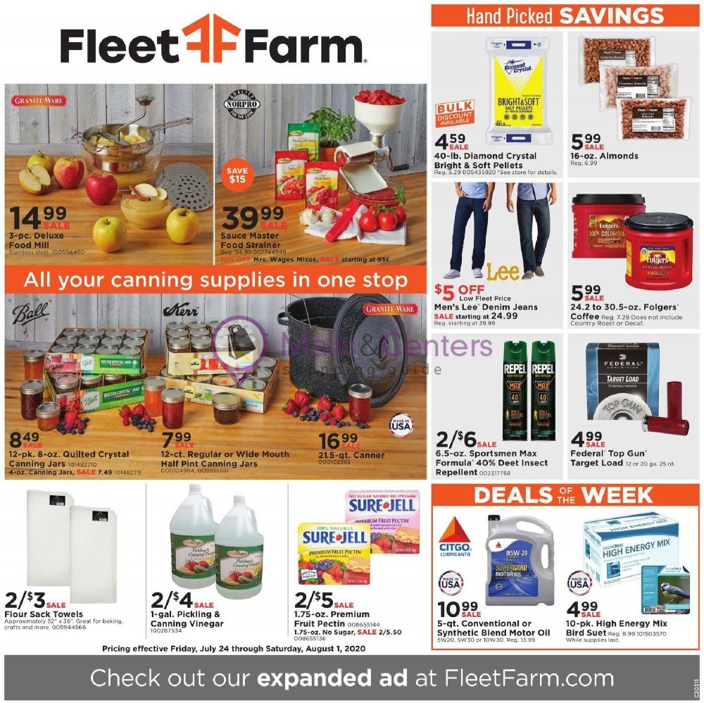 Fleet Farm Weekly ad valid from 07/24/2020 to 08/01/2020 - MallsCenters