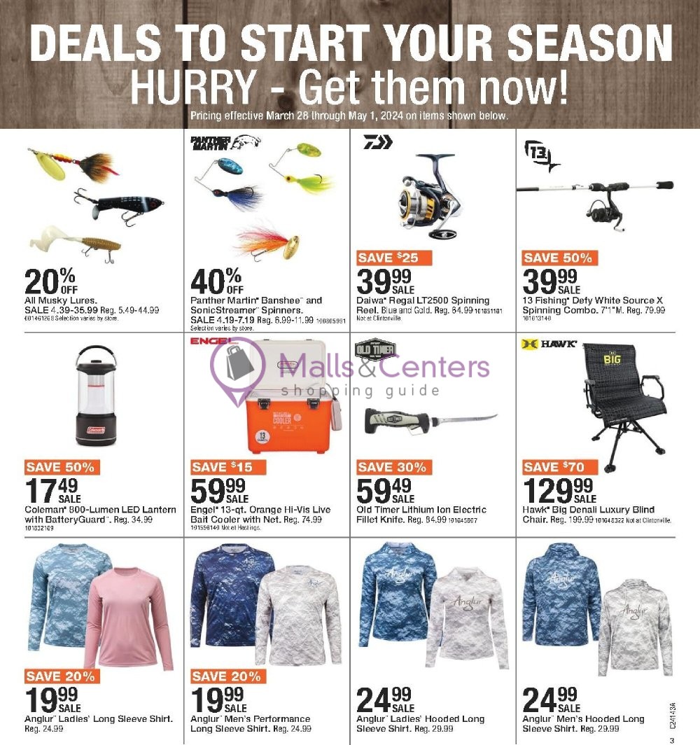 Fleet Farm Weekly ad valid from 03/28/2024 to 07/03/2024 MallsCenters
