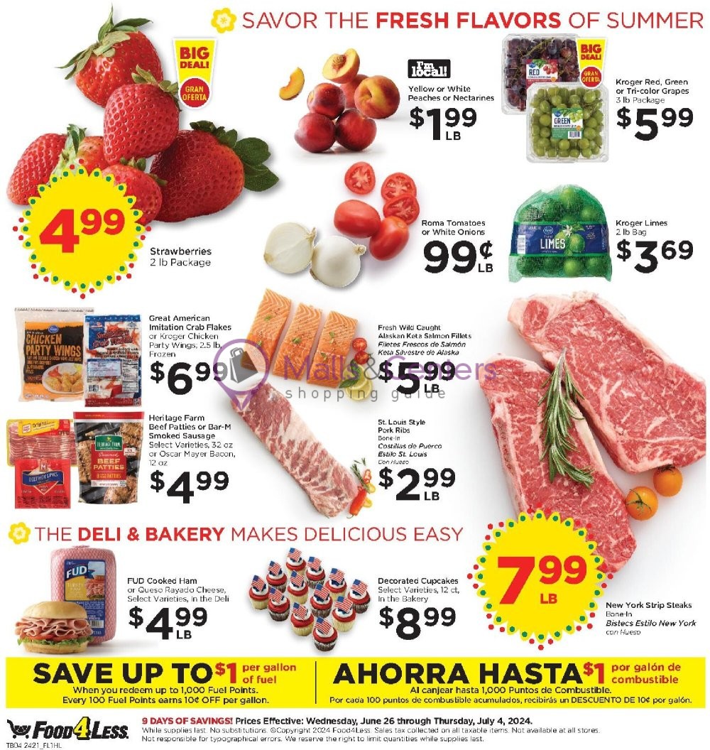 Weekly ad for Food 4 Less valid: 06/26/2024 - 07/04/2024, page 5