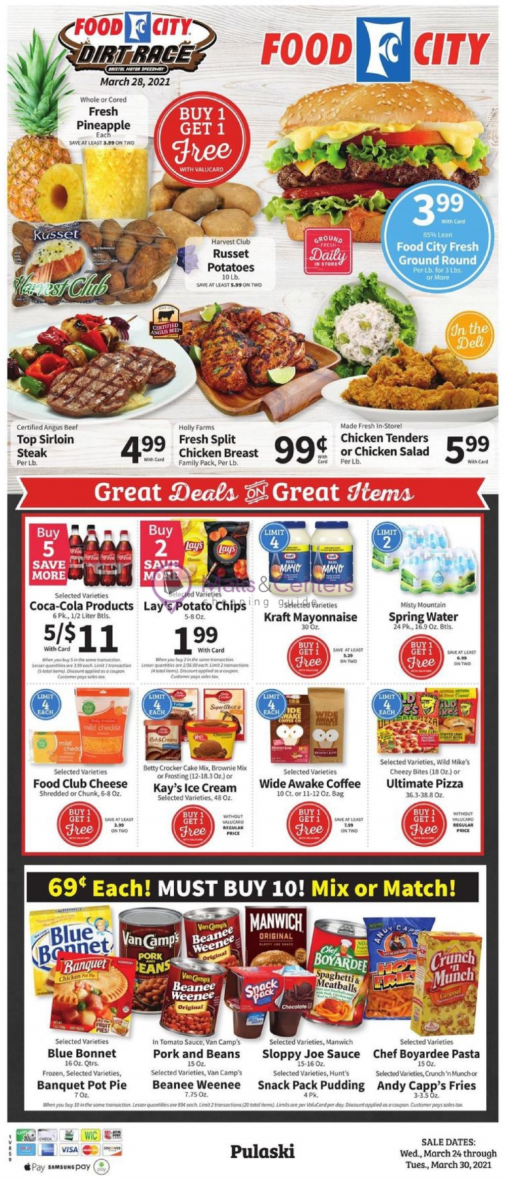 Food City Weekly ad valid from 03/24/2021 to 03/30/2021 - MallsCenters