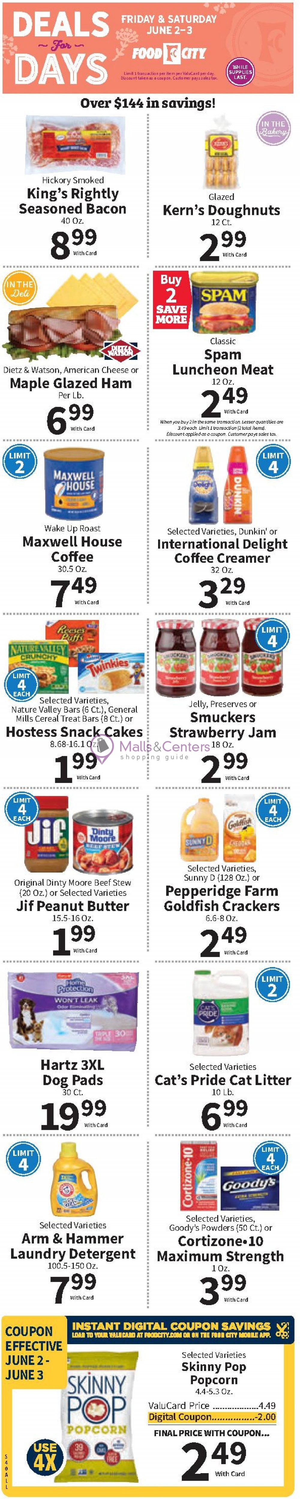 Food City Weekly ad valid from 05/31/2023 to 06/06/2023 MallsCenters