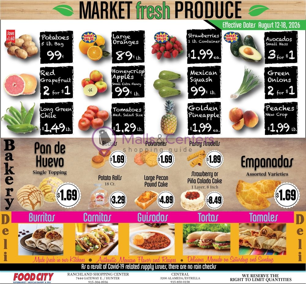 Weekly ad for Food City Supermarkets valid: 08/12/2026 - 08/18/2026, page 4
