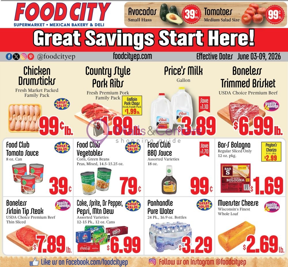 Weekly ad for Food City Supermarkets valid: 06/03/2026 - 06/09/2026, page 1