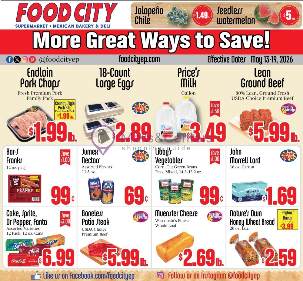 Weekly ad for Food City Supermarkets valid: 05/13/2026 - 05/19/2026, page 1