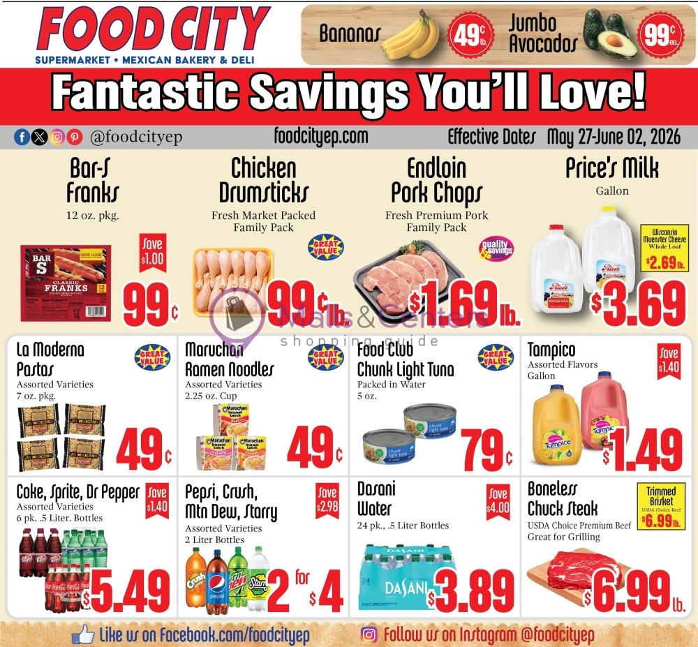 Weekly ad for Food City Supermarkets valid: 05/27/2026 - 06/02/2026, page 1