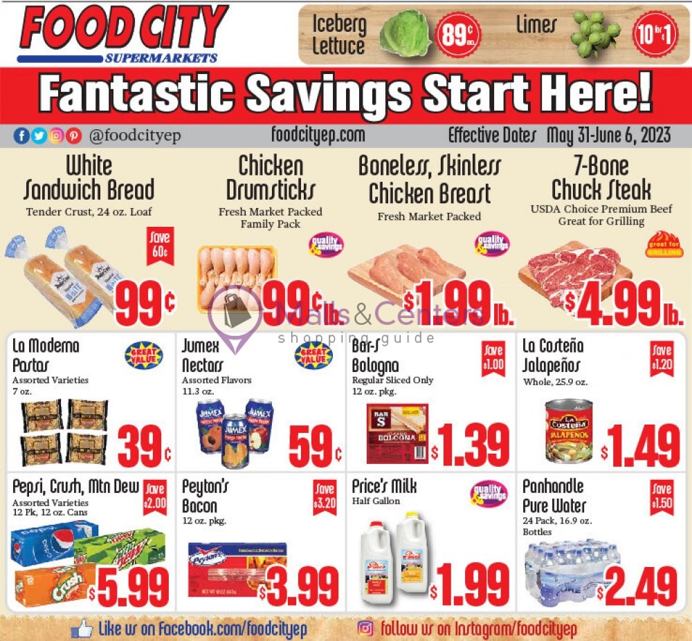Food City Supermarkets Weekly ad valid from 05/31/2023 to 06/06/2023