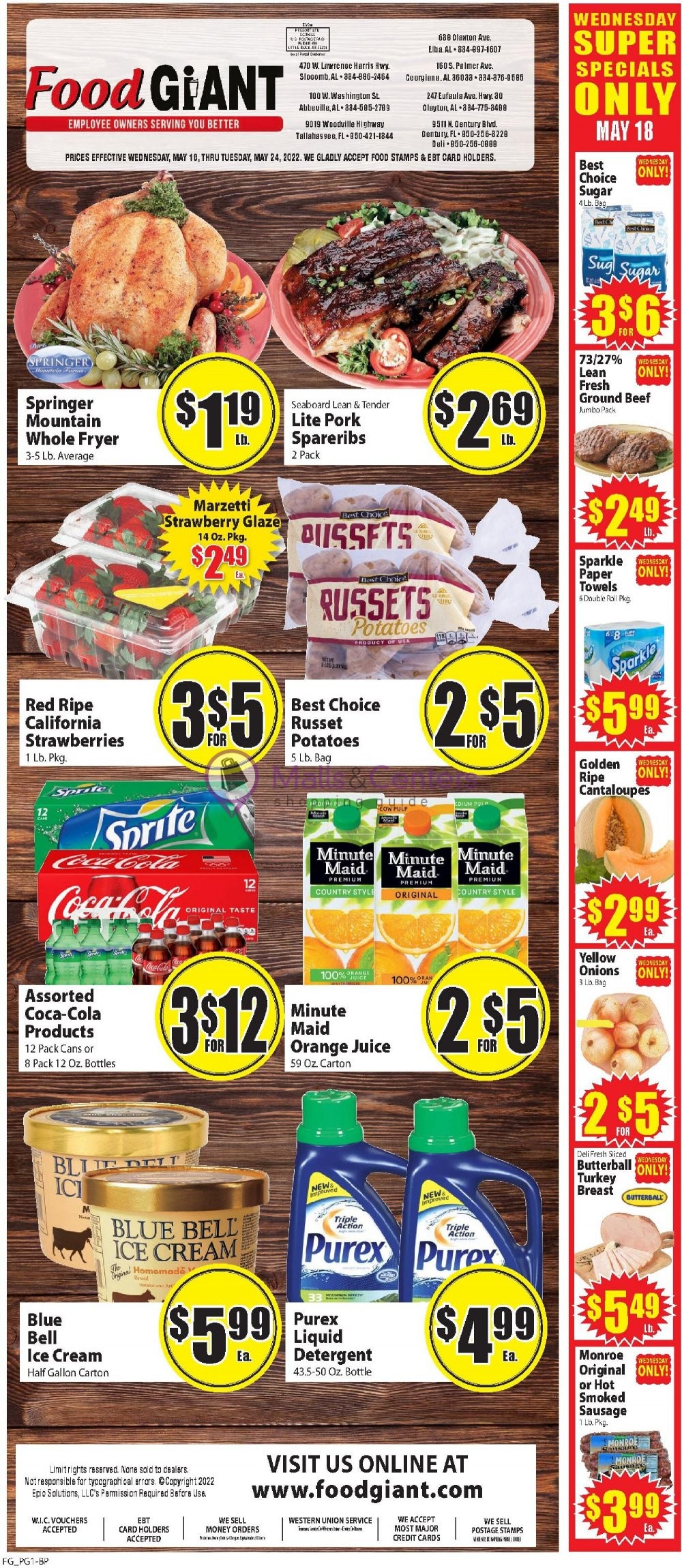 Food Giant Weekly ad valid from 05/18 