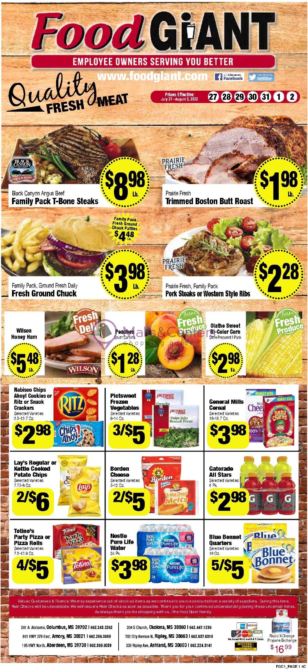 Food Giant Weekly ad valid from 07/27 