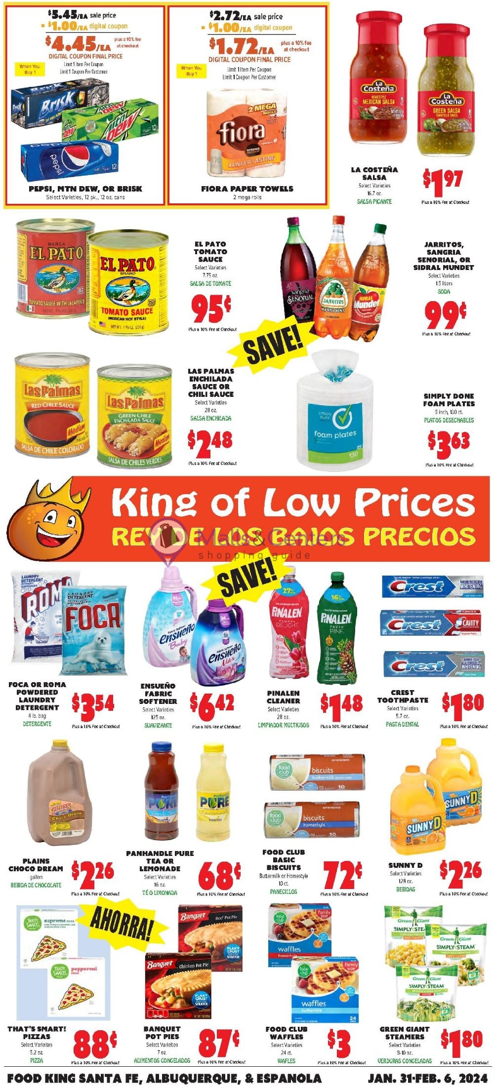 Food King Cost Plus Food Weekly ad valid from 01/31/2024 to 02/06/2024