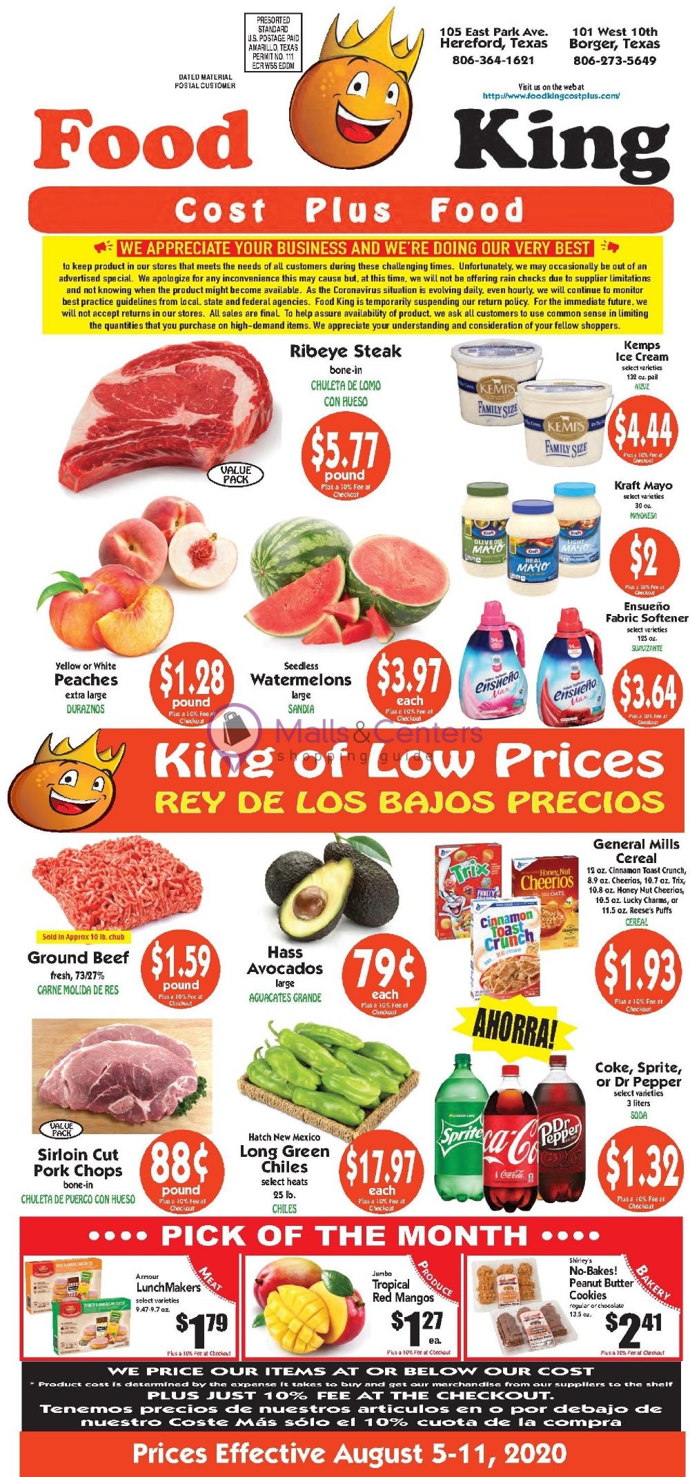 Food King Cost Plus Food Weekly Ad sales & flyers specials MallsCenters