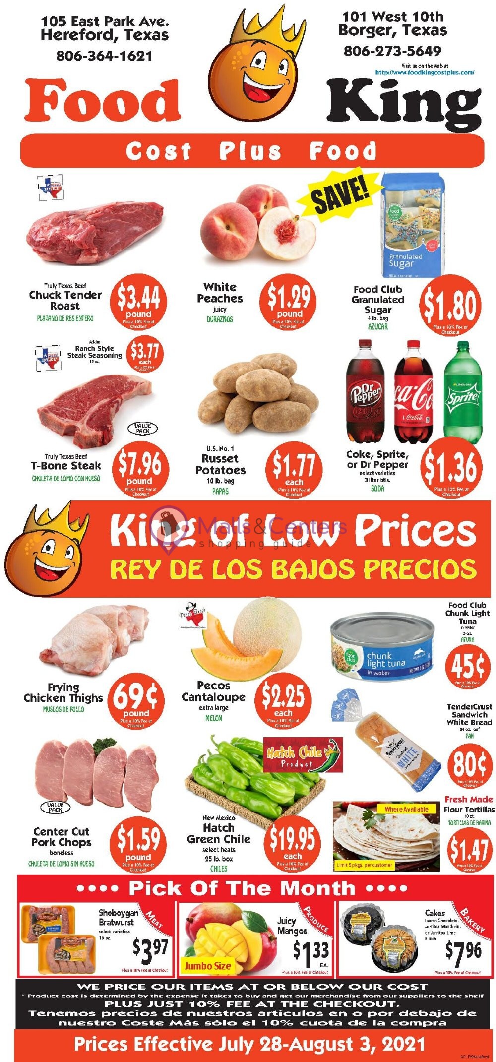 Food King Cost Plus Food Weekly Ad sales & flyers specials MallsCenters
