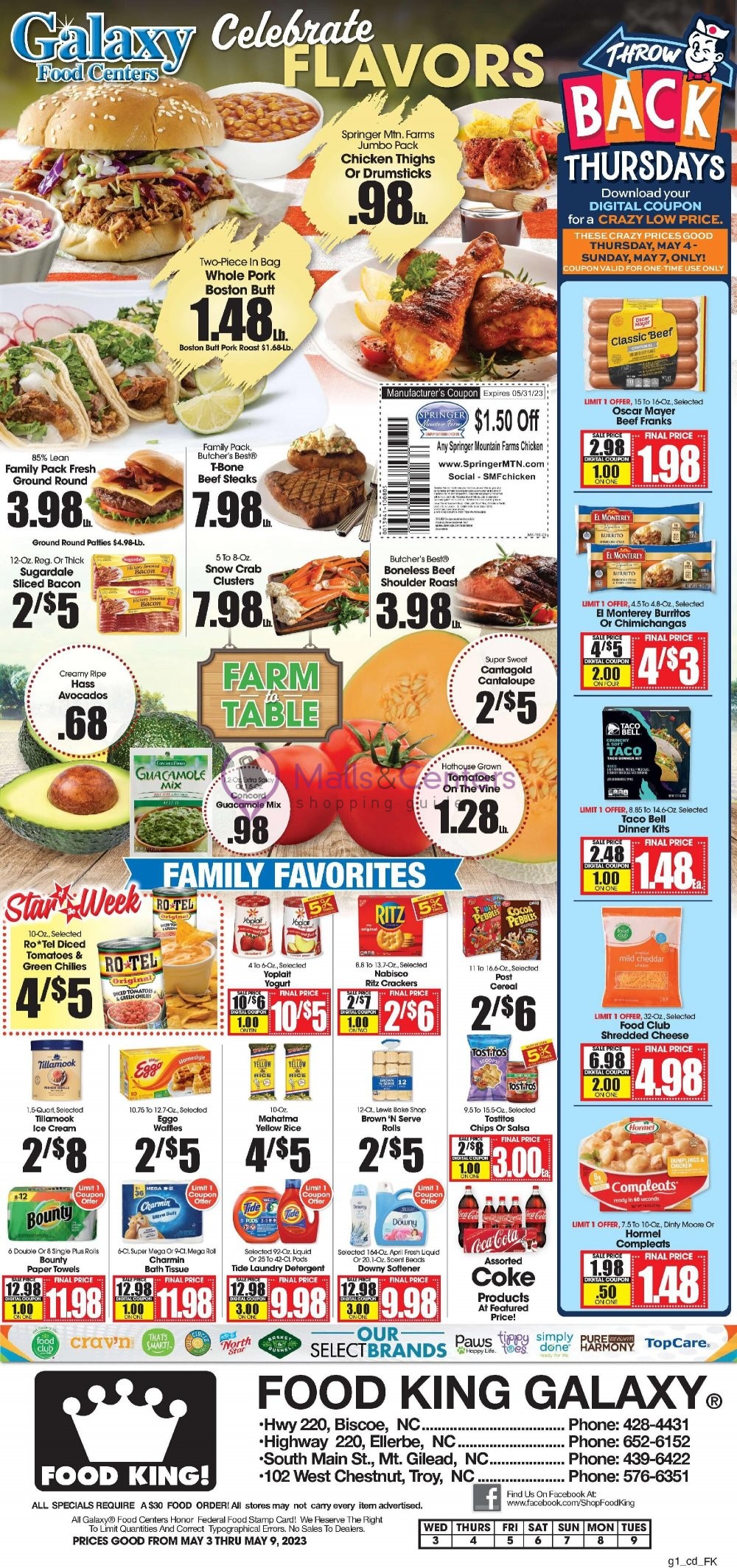 Food King Weekly ad valid from 05/03/2023 to 05/09/2023 MallsCenters