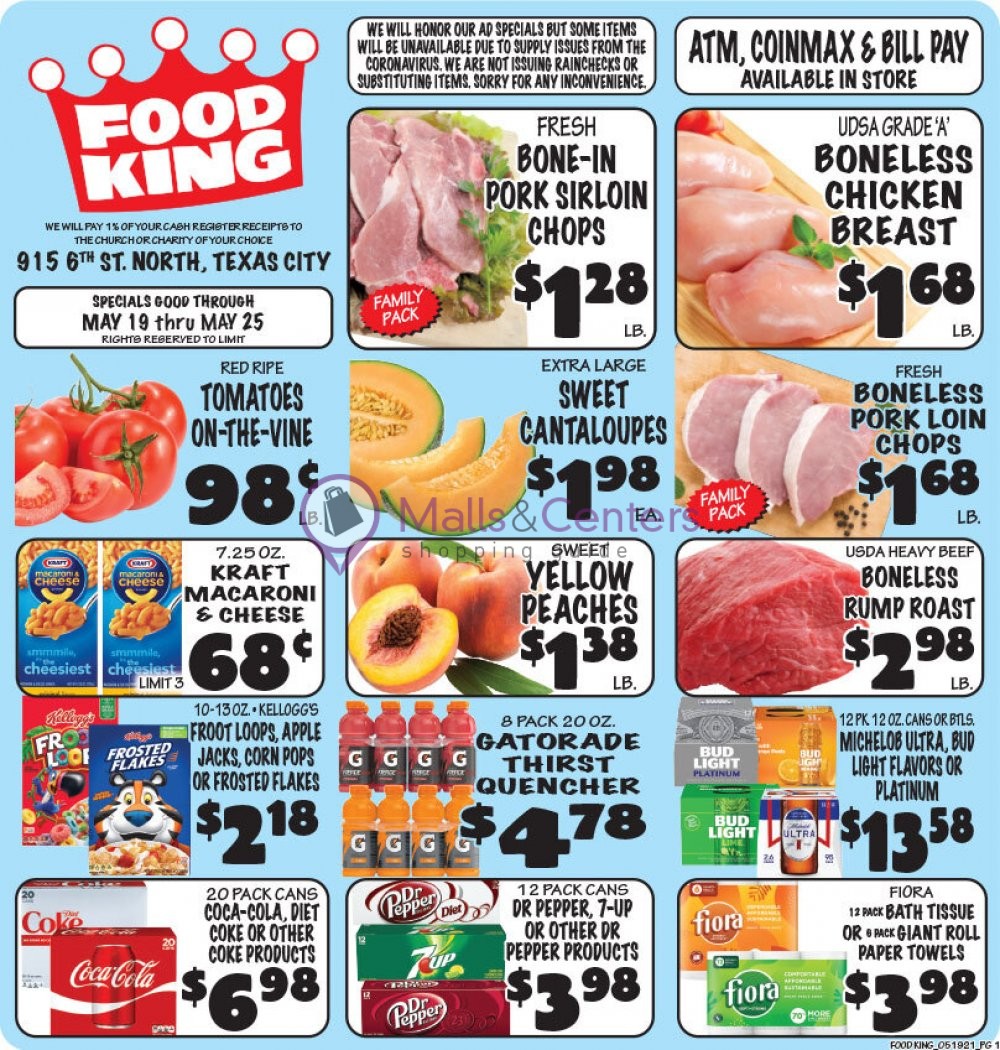 Food King Texas City Weekly Ad sales & flyers specials MallsCenters