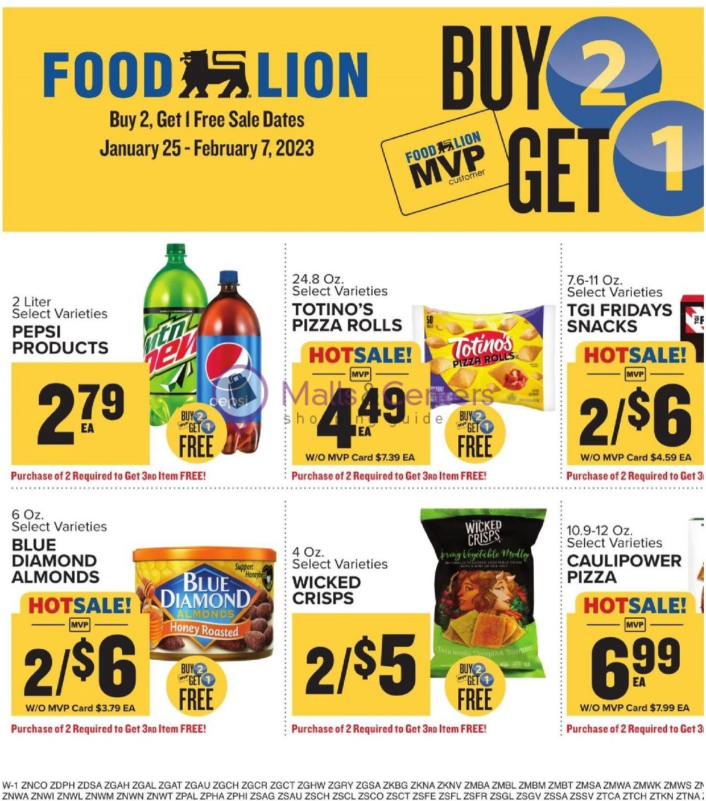 Food Lion Weekly ad valid from 01/25/2023 to 01/31/2023 MallsCenters