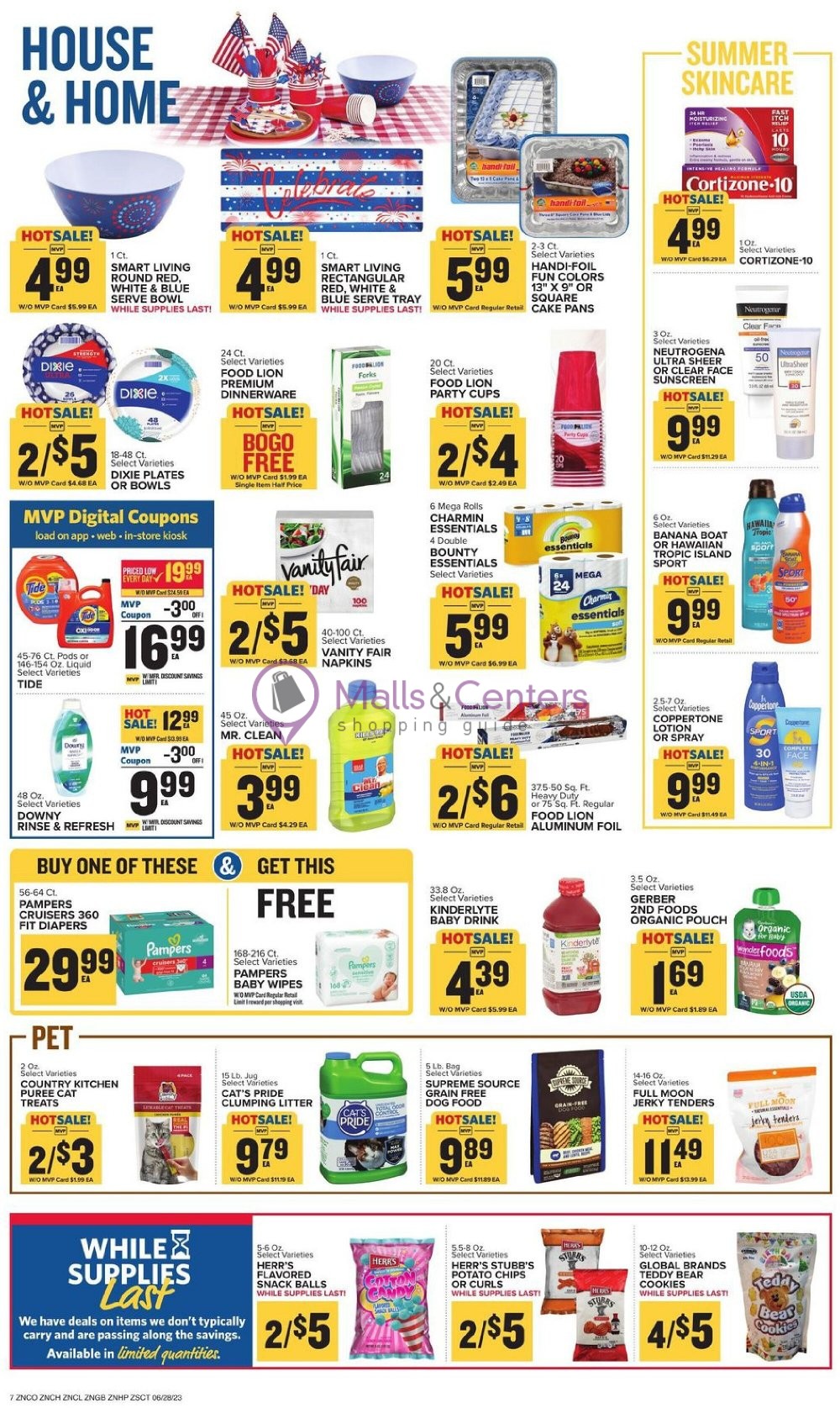 Food Lion Weekly ad valid from 06/28/2023 to 07/04/2023 MallsCenters