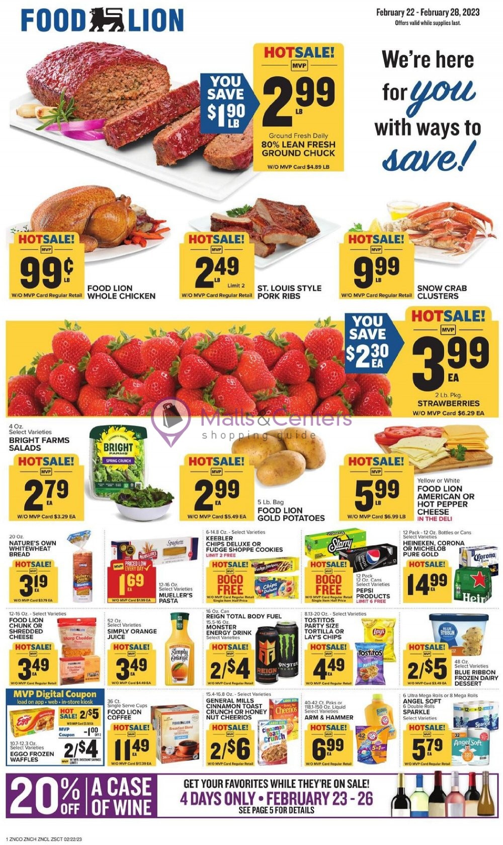 Food Lion Weekly ad valid from 02/22/2023 to 02/28/2023 MallsCenters