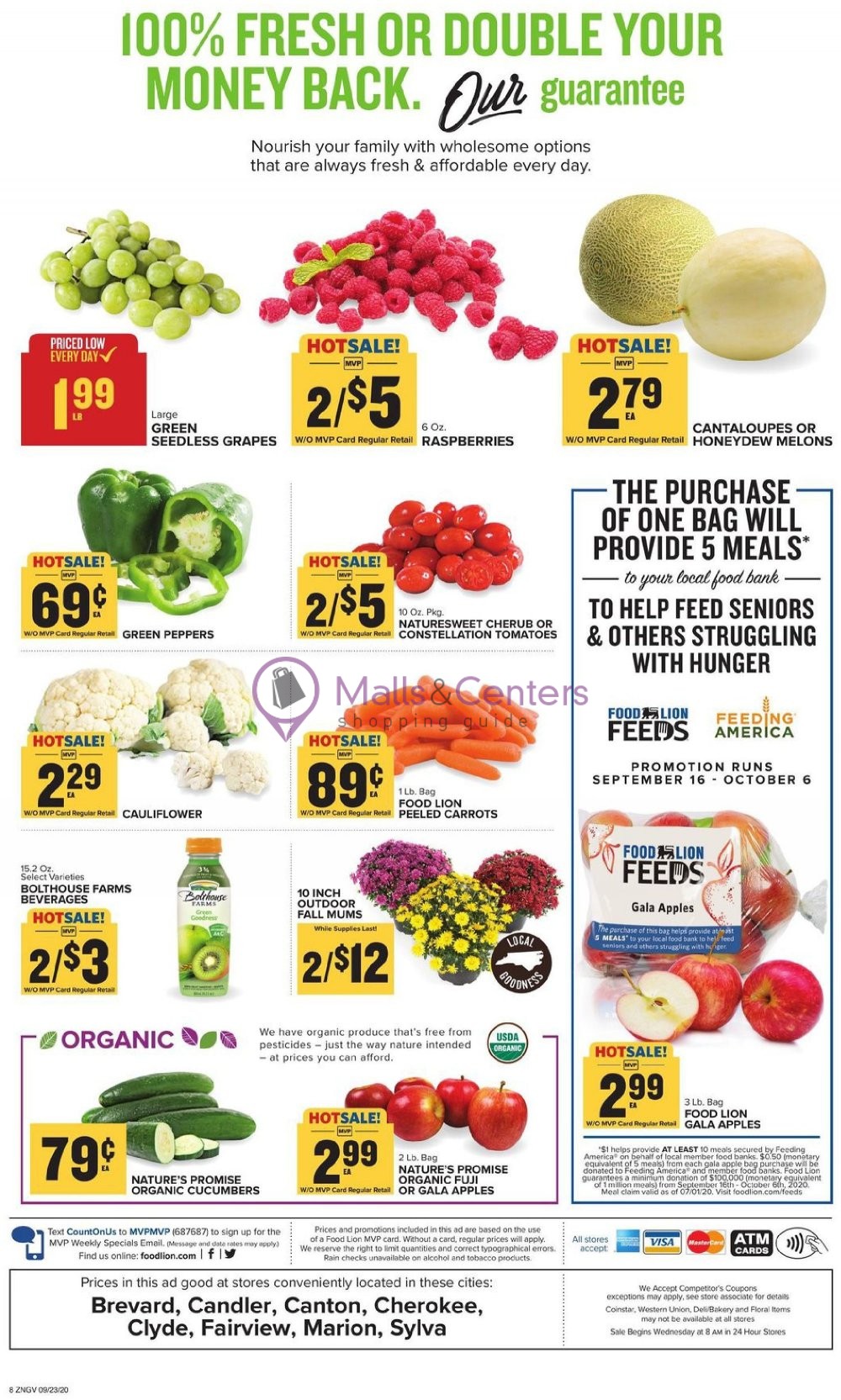 Food Lion Weekly ad valid from 09/23/2020 to 09/29/2020 MallsCenters
