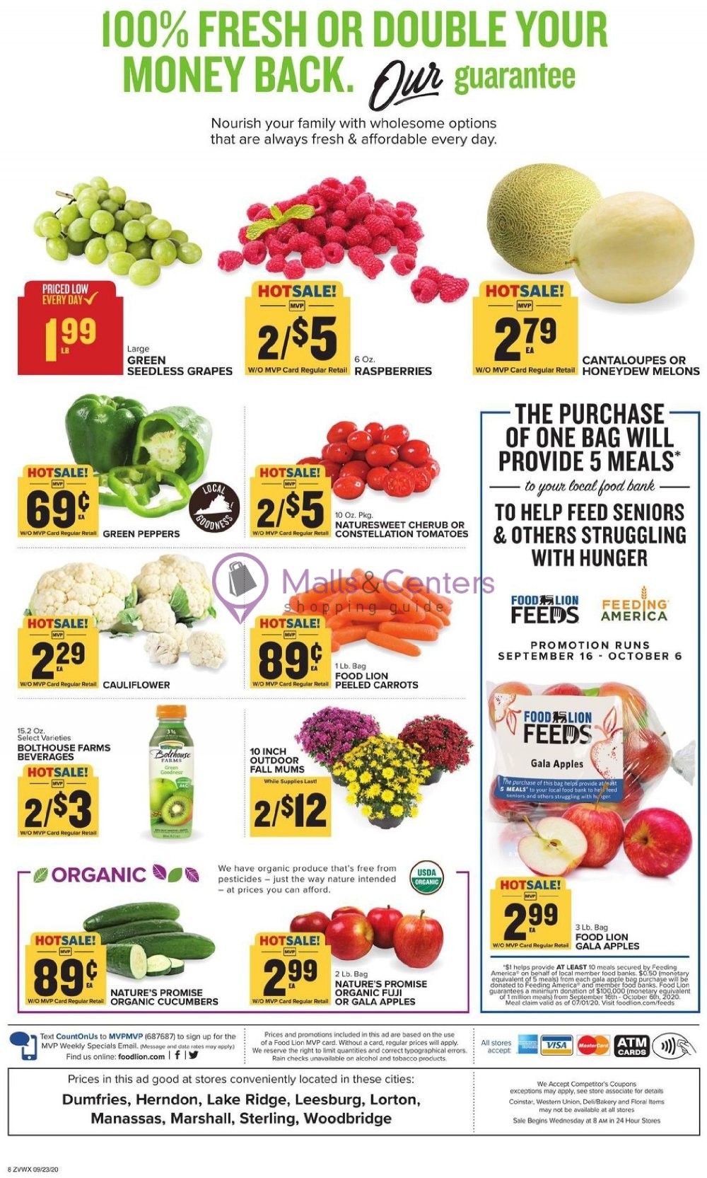 Food Lion Weekly ad valid from 09/23/2020 to 09/29/2020 MallsCenters