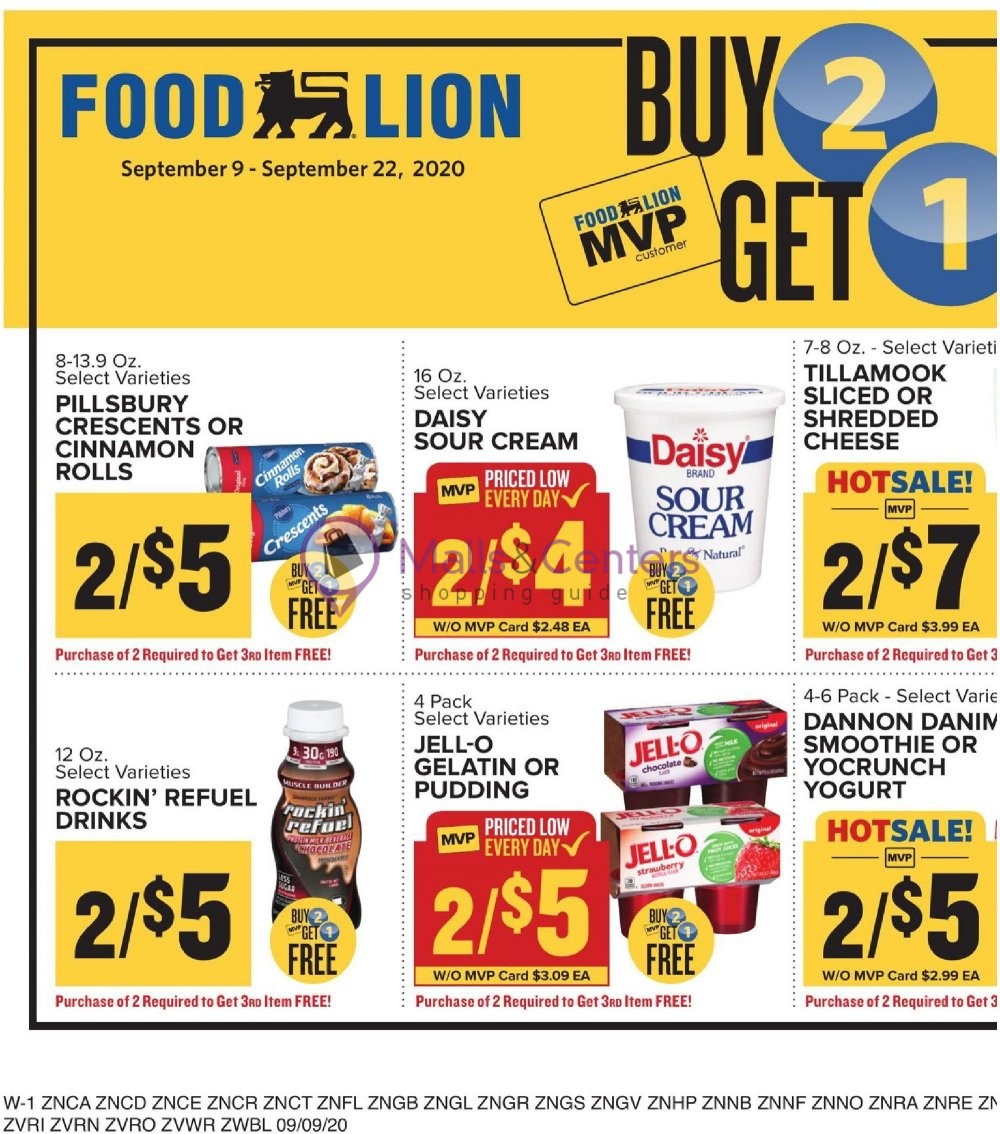 Food Lion Weekly ad valid from 09/09/2020 to 09/15/2020 MallsCenters