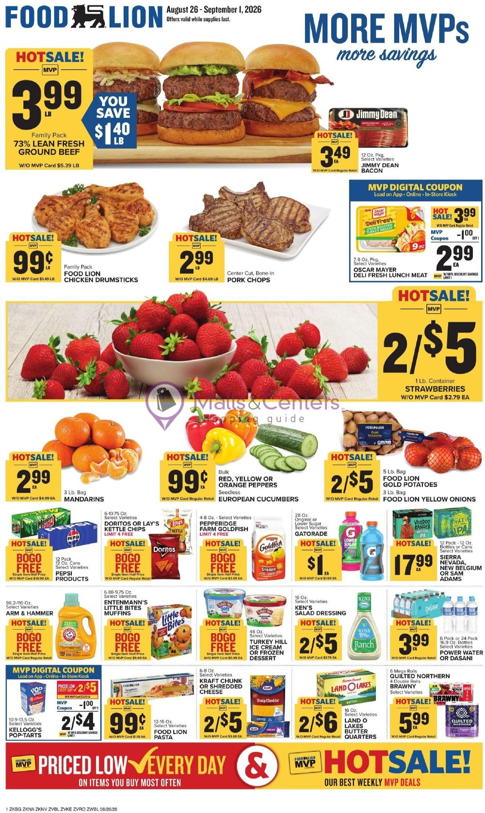 Weekly ad for Food Lion valid: 08/26/2026 - 09/01/2026, page 1