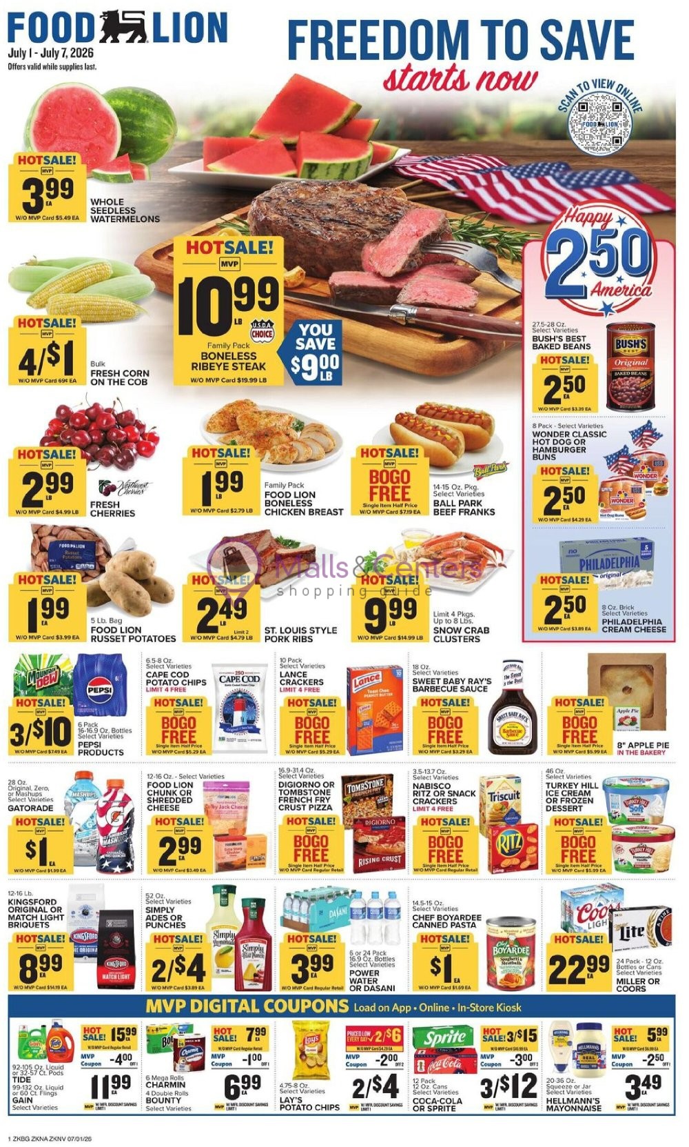 Weekly ad for Food Lion valid: 07/01/2026 - 07/07/2026, page 1