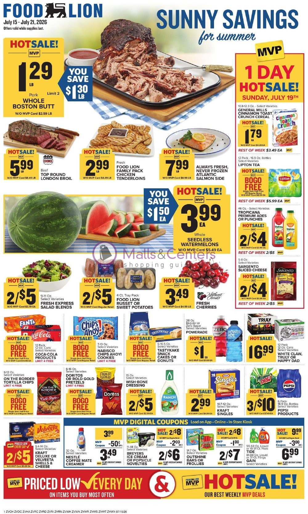 Weekly ad for Food Lion valid: 07/15/2026 - 07/21/2026, page 1
