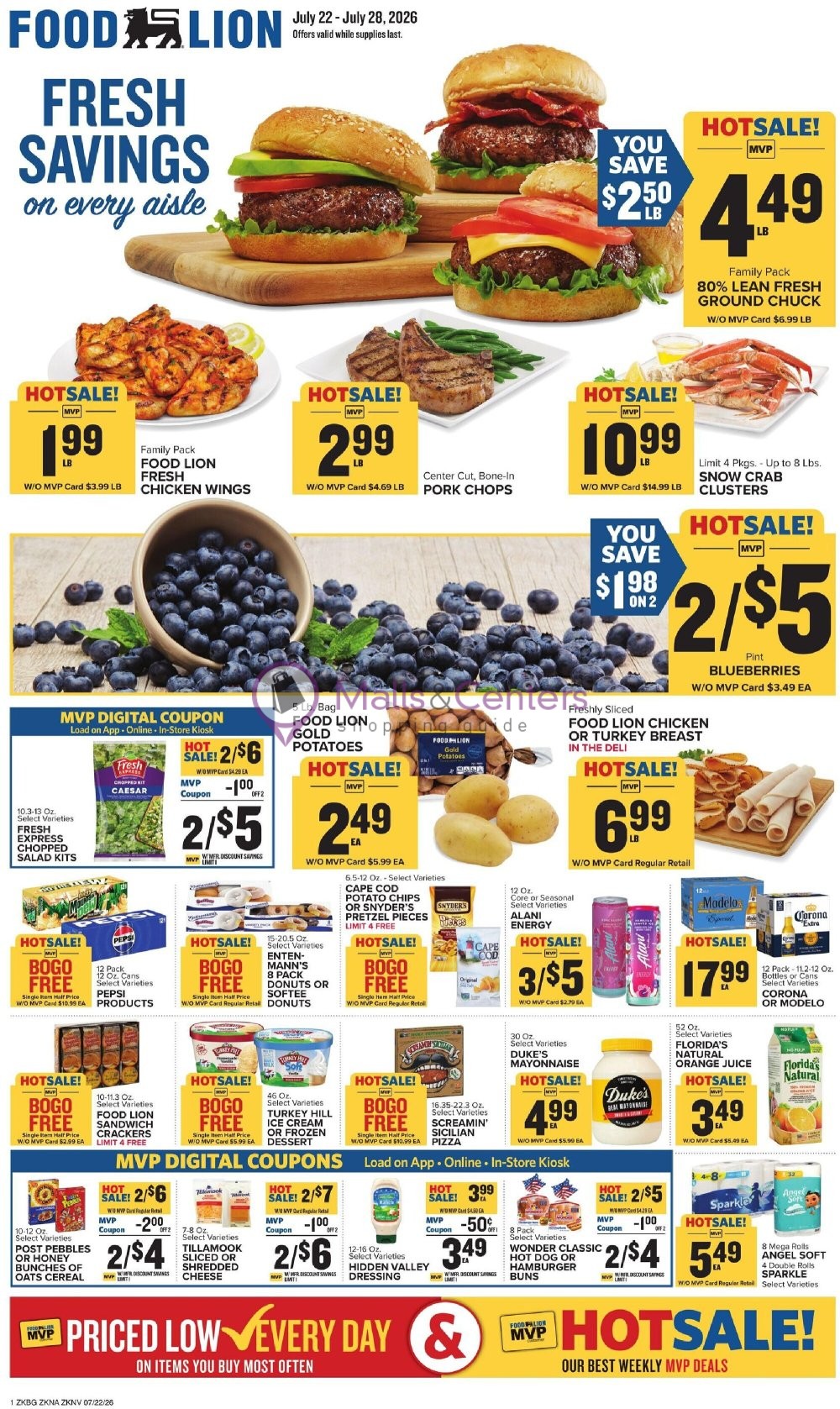 Weekly ad for Food Lion valid: 07/22/2026 - 07/28/2026, page 1