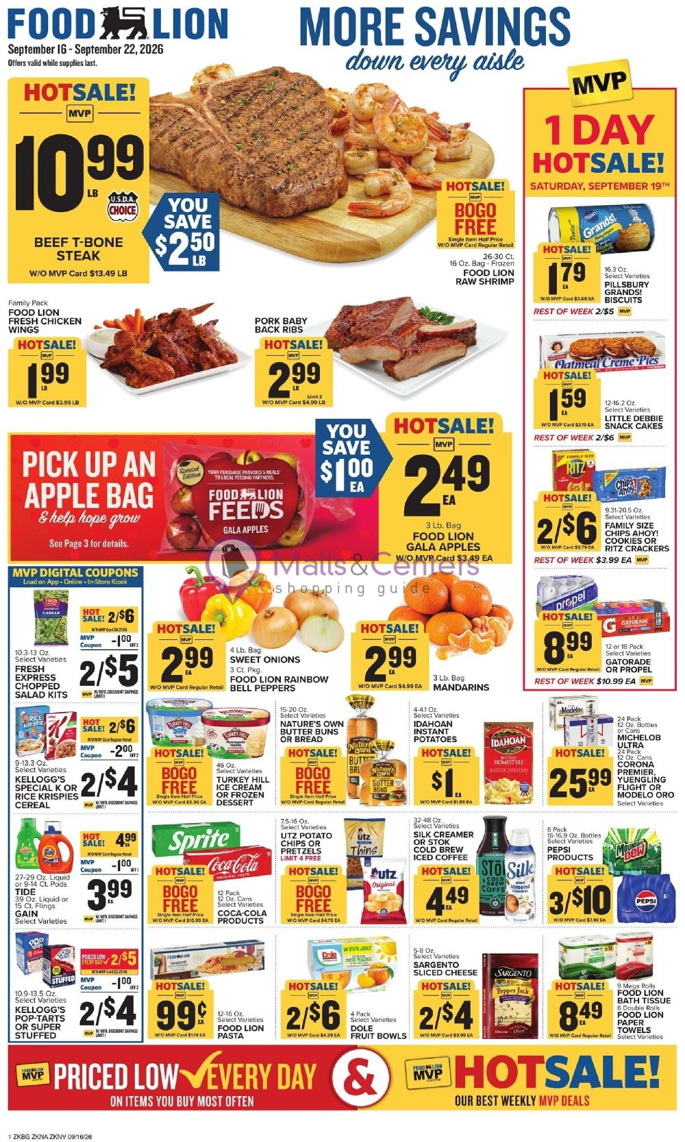 Weekly ad for Food Lion valid: 09/16/2026 - 09/22/2026, page 1