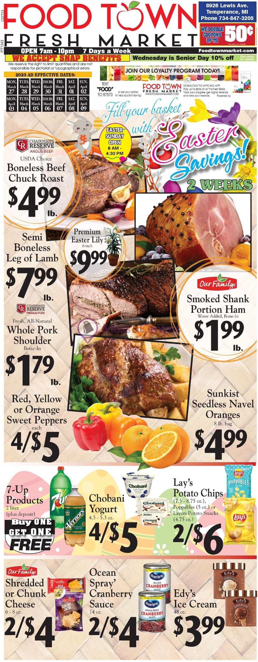 Food Town Fresh Market Weekly ad valid from 03/27/2023 to 04/09/2023