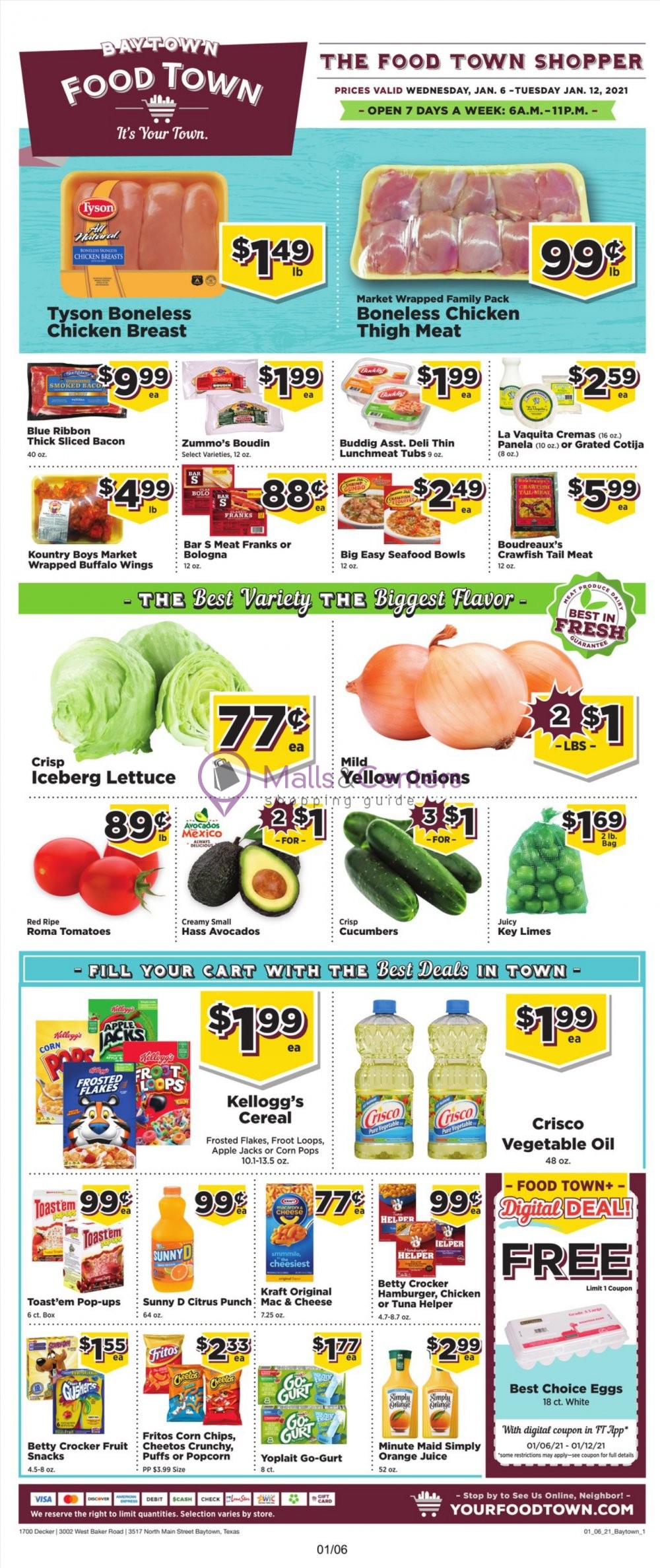 Food Town Weekly Ad sales & flyers specials MallsCenters