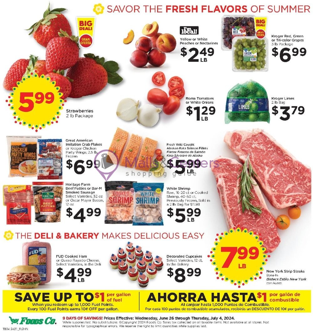 Weekly ad for Foods Co. valid: 06/26/2024 - 07/04/2024, page 5