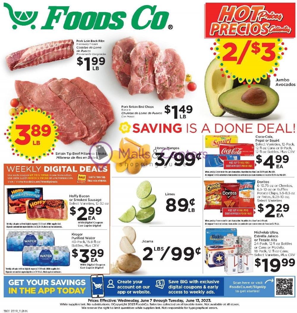 Foods Co. Weekly ad valid from 06/07/2023 to 06/13/2023 MallsCenters