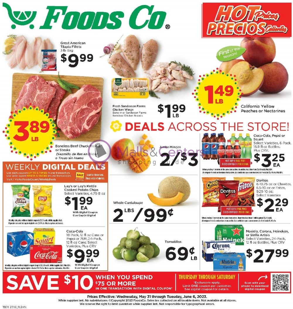 Foods Co. Weekly ad valid from 05/31/2023 to 06/06/2023 MallsCenters