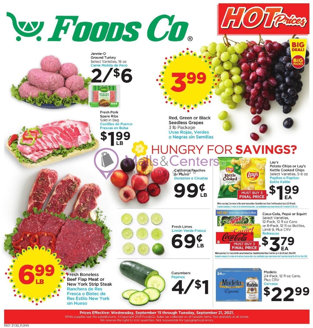 Foods Co. Weekly Ad sales & flyers specials MallsCenters