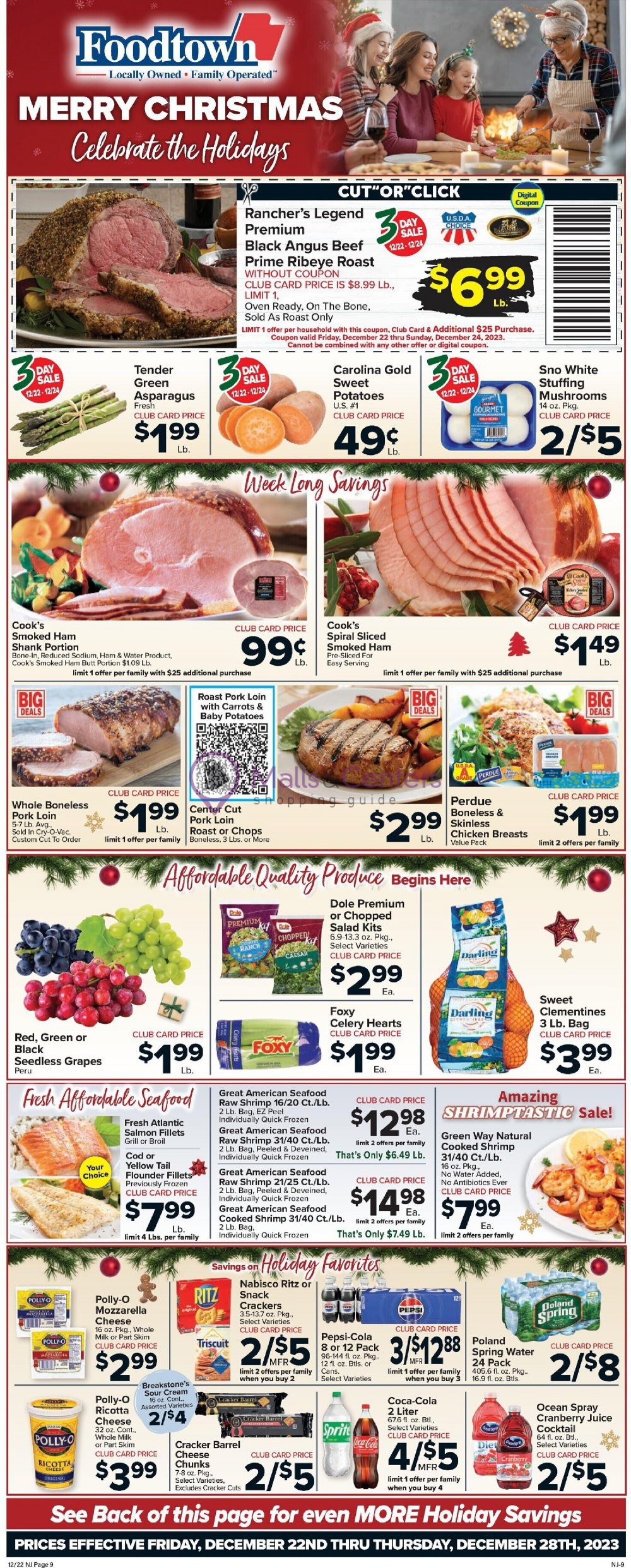 Foodtown Grocery Weekly ad valid from 12/22/2023 to 12/28/2023