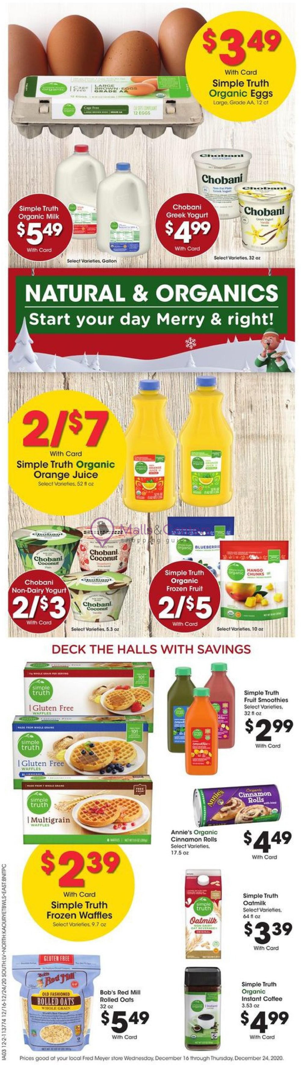 Fred Meyer Weekly ad valid from 12/16/2020 to 12/24/2020 MallsCenters