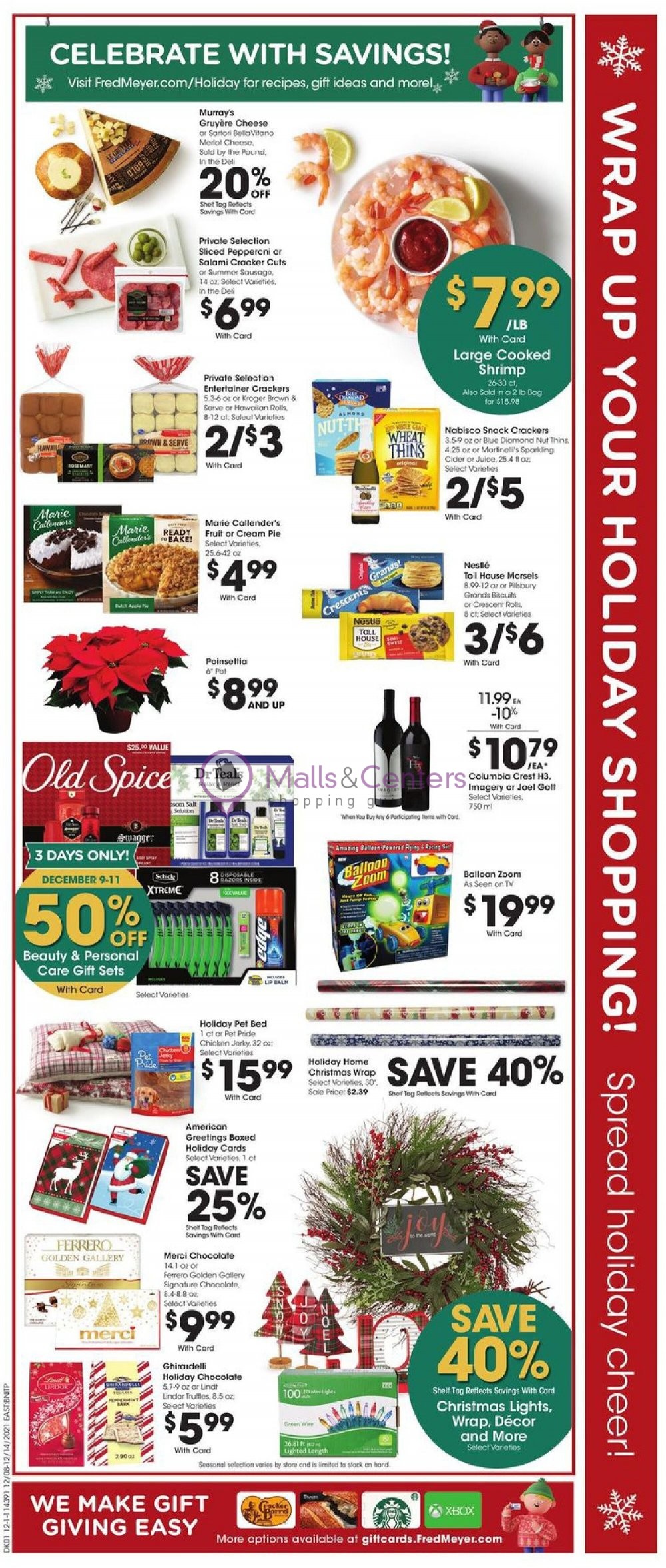 Fred Meyer Weekly ad valid from 12/08/2021 to 12/14/2021 MallsCenters